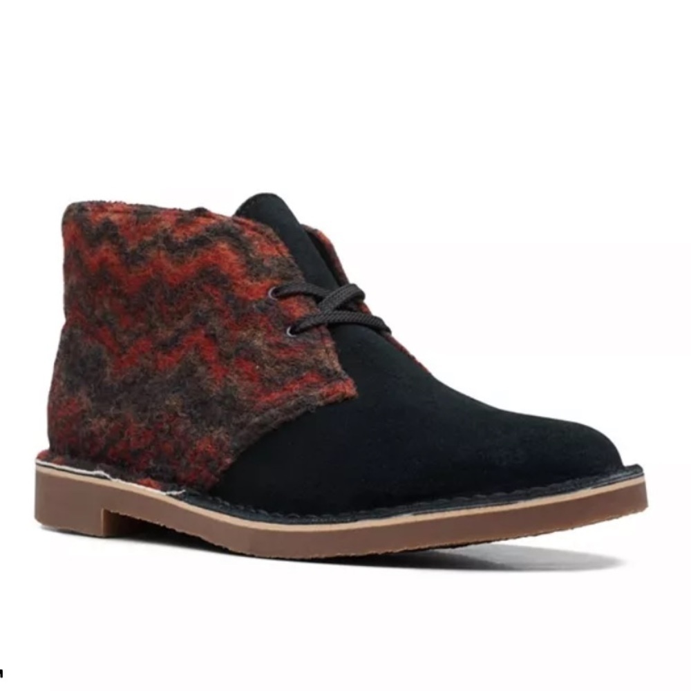 CLARKS Men's Collection Bushacre 3 Comfort Boots black wool